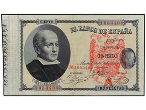 Spanish Banknotes - 100 Pesetas. 24 Julio ... 