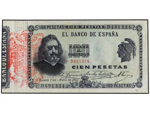 Spanish Banknotes - 100 Pesetas. 1 Mayo ... 
