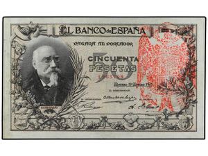 Spanish Banknotes - 50 Pesetas. 19 ... 
