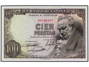 Estado Español - 100 Pesetas. 19 Febrero ... 
