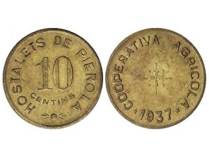 10 Cèntims. 1937. COOPERATIVA AGRÍCOLA ... 