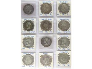 Lote 24 monedas 5 Pesetas. 1890 a ... 