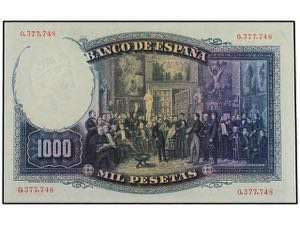 Spanish Banknotes - 1.000 Pesetas. ... 