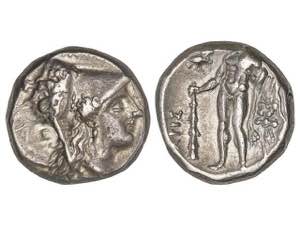 Didracma. 330-325 a.C. HERACLEA. LUCANIA. ... 