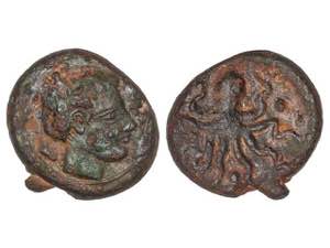 Trias. 440-425 a.C. SICILIA. Anv.: Cabeza de ... 