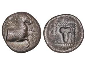 1/4 de Estátera. 400-350 a.C. MARONEIA. ... 