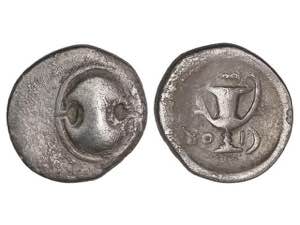 Hemidracma. 395-340 BC. BEOCIA. Anv.: Escudo ... 