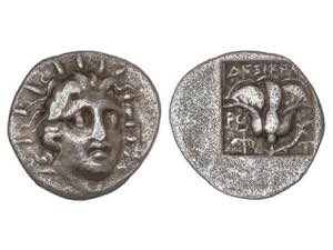 Hemiracma. 167-88 a.C. RODAS. ISLAS DE ... 