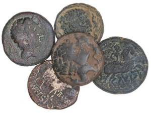 Lote 5 monedas As. CELSE (VELILLA DE EBRO, ... 