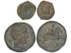 Lote 2 monedas Cuadrante y As. 120-20 a.C. ... 
