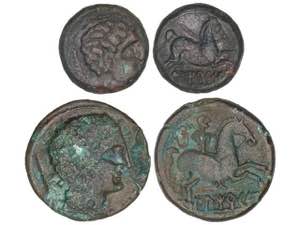 Lote 2 monedas Semis y As. 120-20 a.C. ... 