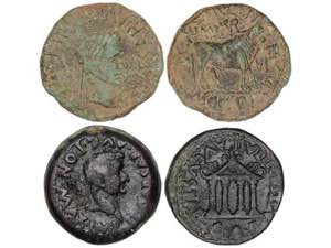 Lote 2 monedas As. 14-36 d.C. ÉPOCA DE ... 