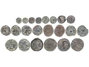 Lote 11 monedas Sextante, Cuadrante (2), ... 