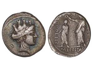 Republic - Denario. 61 a.C. AEMILIA. M. ... 