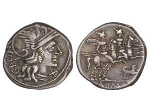 Republic - Denario. 146 a.C. ANTESTIA. Caius ... 