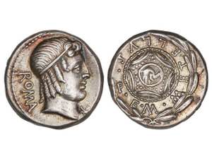 Republic - Denario. 82-80 a.C. CAECILIA. M. ... 