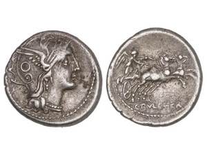 Republic - Denario. 110-109 a.C. CLAUDIA-1. ... 