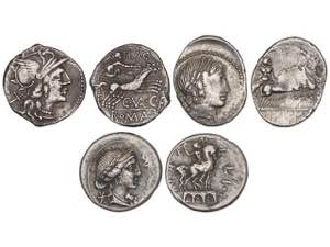 Republic - Lote 3 monedas Denarios. AEMILIA, ... 