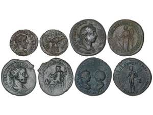 Roman Empire lots - Lote 4 cobres. AE. AE 20 ... 