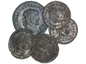 Roman Empire lots - Lote 5 monedas Follis. ... 