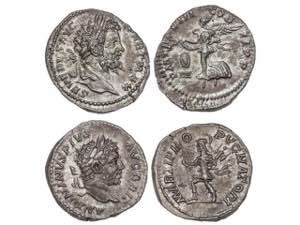 Roman Empire lots - Lote 2 monedas Denario. ... 