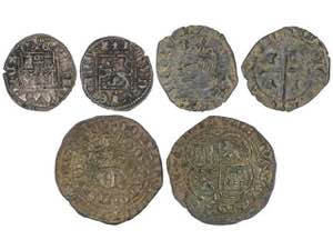 Kingdom of Castilla y Leon - Lote 3 monedas ... 