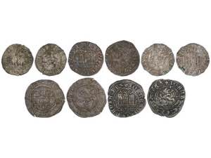 Kingdom of Castilla y Leon - Lote 5 monedas ... 
