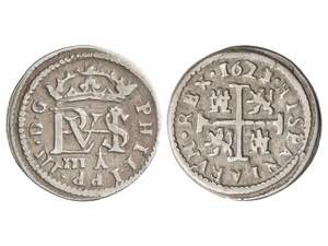 Philip III - 1/2 Real. 1621/0. SEGOVIA. A. ... 