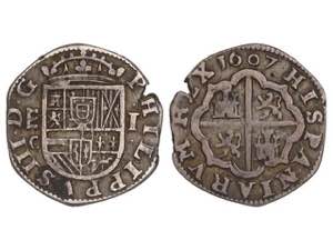 Philip III - 1 Real. 1607. SEGOVIA. C. 2,39 ... 