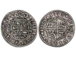 Philip V - 4 Reales. 1718. SEVILLA. M. 10,92 ... 