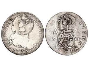 Charles III - 2 Reales. 1773. SEVILLA. C.F. ... 
