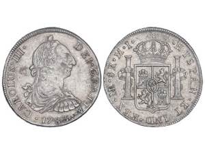 Charles III - 8 Reales. 1783. LIMA. M.I. ... 