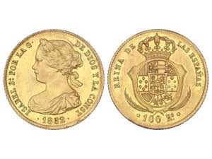 Elisabeth II - 100 Reales. 1862. MADRID. ... 