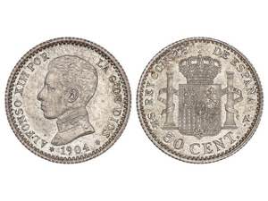50 Céntimos. 1904 (*0-4). S.M.-V. Bonita ... 