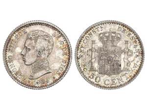 50 Céntimos. 1904 (*1-0). P.C.-V. Bonita ... 