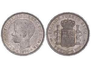 1 Peso. 1895. PUERTO RICO. P.G.-V. (Rayitas ... 