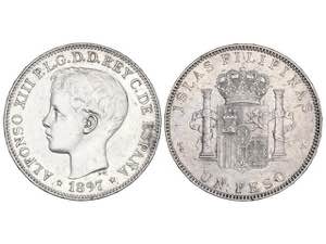 1 Peso. 1897. MANILA. S.G.-V. (leves ... 