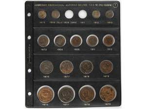 Lote 17 monedas 1 a 10 Céntimos. 1870 a ... 