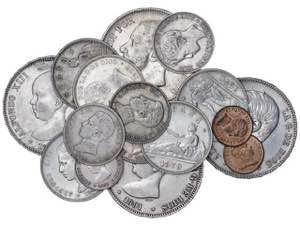 Lote 19 monedas 1 Céntimo a 5 Pesetas. 1870 ... 
