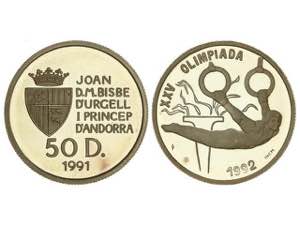 Andorra - 50 Diners. 1991. 13,20 grs. ... 