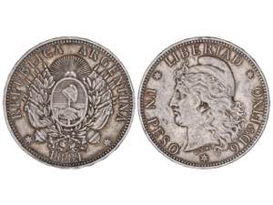 Australia - 1 Peso. 1881. 24,88 grs. AR. ... 
