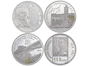 Lote 7 monedas 1 a 25 Ecu. 1987 a 1992. ... 