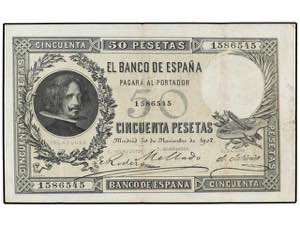 Spanish Banknotes - 50 Pesetas. 30 Noviembre ... 