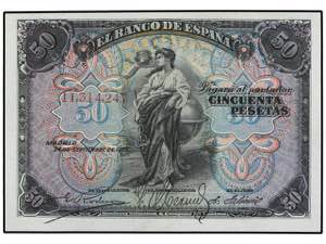Spanish Banknotes - 50 Pesetas. 24 ... 