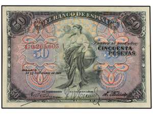Spanish Banknotes - 50 Pesetas. 24 ... 