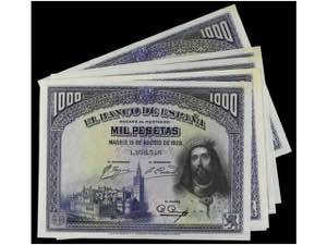Spanish Banknotes - Lote 10 billetes 1.000 ... 