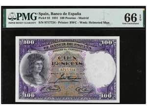 Spanish Banknotes - 100 Pesetas. 25 Abril ... 