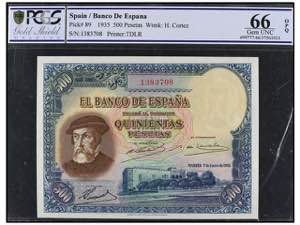Spanish Banknotes - 500 Pesetas. 7 Enero ... 