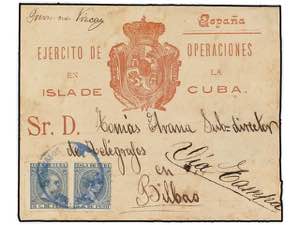 CUBA. 1897. SANTO DOMINGO (Cuba) a ESPAÑA. ... 