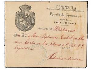 CUBA. 1897. SOBRE circulado a PALMA DE ... 